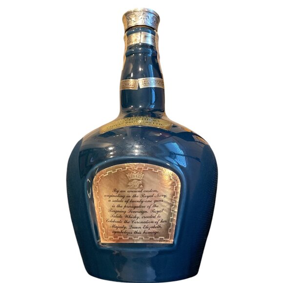 EMPTY WHISKY BOTTLE ROYAL SALUTE 21 YR OLD SCOTCH Collectible Spode Aberdeen - Picture 3 of 10